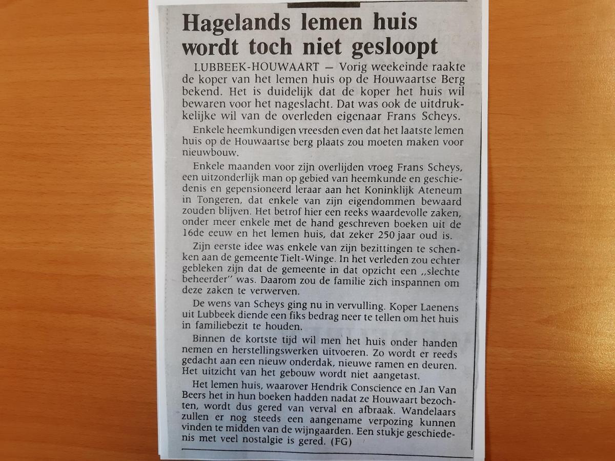 Lemen Huis Houwaart Tielt Eksteriør bilde